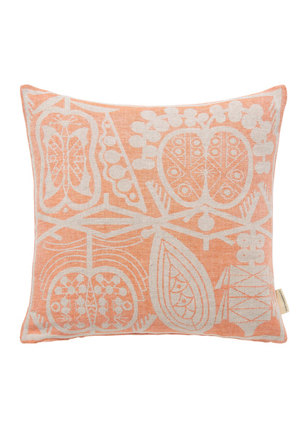 Apple woven linen cushion, Orange