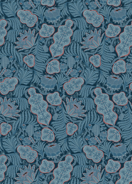 Wallpaper Iceflower Blue