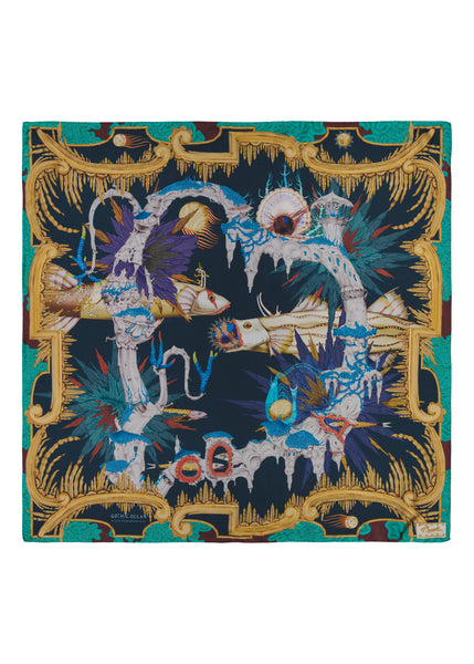 Sanssouci silk twill scarf